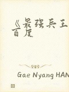 《最强兵王》一百度