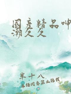 国产精品呻吟高潮久久