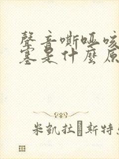 声音嘶哑咳嗽鼻塞是什么原因