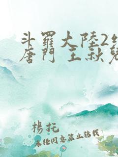 斗罗大陆2绝世唐门 王秋儿