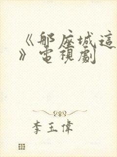 《那座城这家人》电视剧