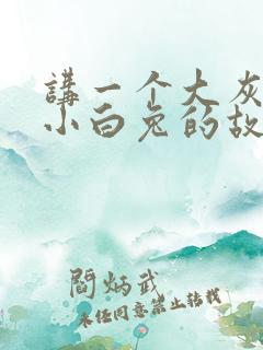 讲一个大灰狼与小白兔的故事