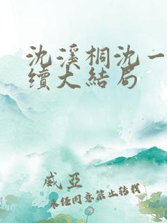 沈溪桐沈一清后续大结局