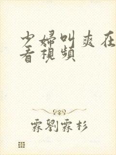 少妇叫爽在线观看视频