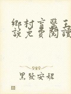乡村盲医王凡小说免费阅读