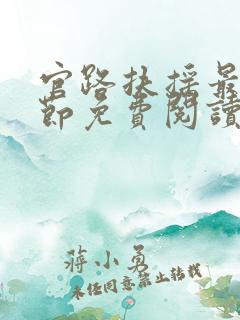 官路扶摇最新章节免费阅读无弹窗