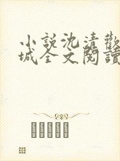 小说沈清欢傅明城全文阅读