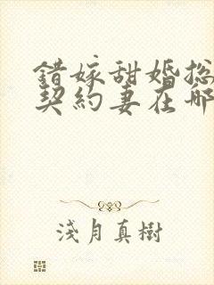 错嫁甜婚总裁的契约妻在哪看