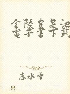 金陵岂是池中物电子书下载