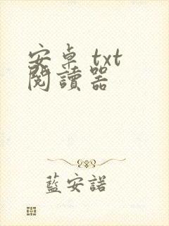 安卓 txt 阅读器