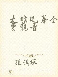 大明风华全集免费观看