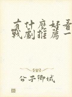 有什么好看的谍战剧推荐一下