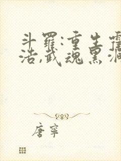 斗罗:重生霍雨浩,武魂黑洞小说 斗罗:重生霍雨浩,武魂黑洞小说