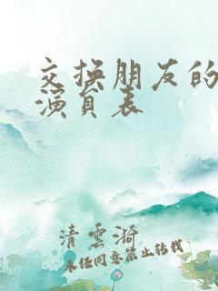 交换朋友的妻子演员表