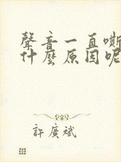 声音一直嘶哑是什么原因呢