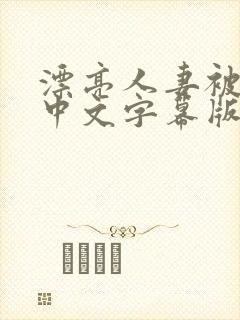 漂亮人妻被强中中文字幕版