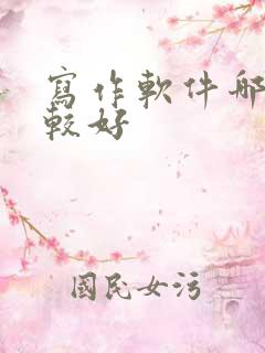 写作软件哪个比较好