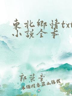 东北乡情txt小说全本