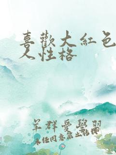 喜欢大红色的女人性格