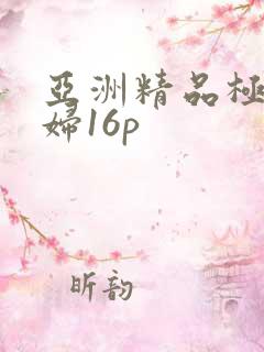 亚洲精品极品少妇16p