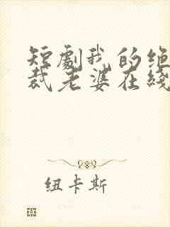 短剧我的绝美总裁老婆在线看