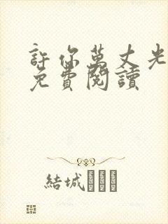 许你万丈光芒好免费阅读