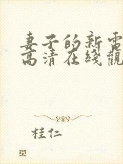 妻子的新电视剧高清在线观看全集