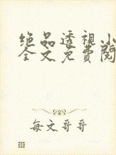 绝品透视小村医全文免费阅读