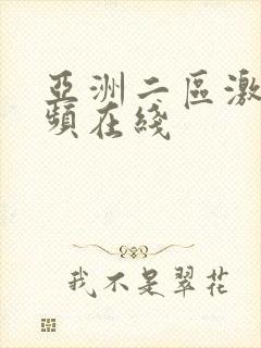 亚洲二区激情视频在线