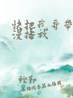 快把我哥带走动漫播放