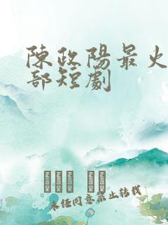 陈政阳最火的十部短剧