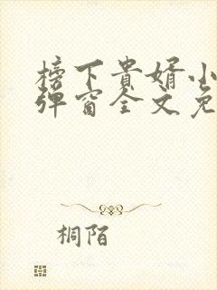 榜下贵婿小说无弹窗全文免费阅读