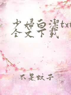 少妇白洁txt全文下载