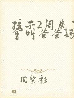 孩子2周岁了只会叫爸爸妈妈