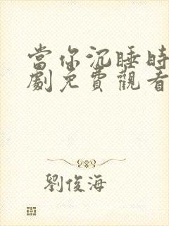 当你沉睡时电视剧免费观看完整版