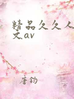 精品久久人妻中文av