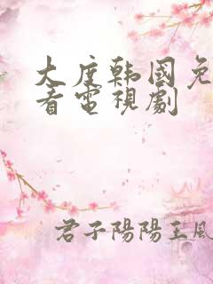 大度韩国免费观看电视剧