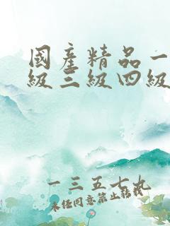 国产精品一级二级三级四级