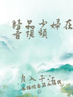 精品少妇在线观看视频