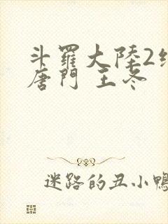 斗罗大陆2绝世唐门 王冬