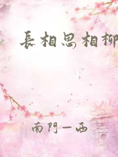 长相思相柳的爱