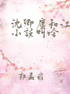 沈卿尘和江稚的小说叫啥