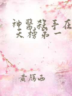 神医杀手在都市 天榜第一