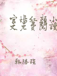 官场红颜小说全文免费阅读