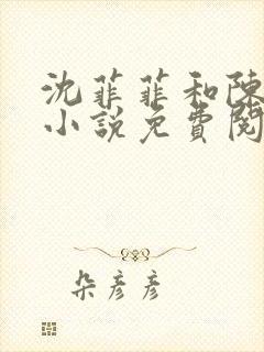 沈菲菲和陈向斌小说免费阅读