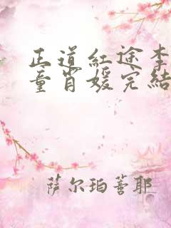 正道红途李初年童肖媛完结版