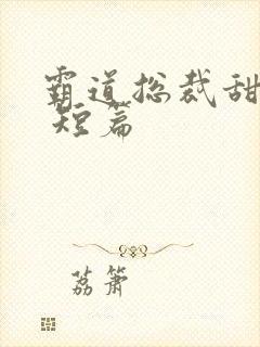 霸道总裁甜宠文 短篇