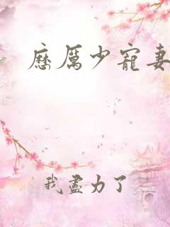 历厉少宠妻至上