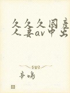 久久久国产精品人妻av中出
