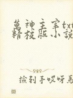 万神主宰txt精校版小说